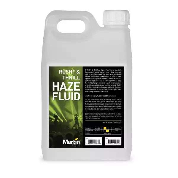 MARTIN RUSH & THRILL Haze Fluid, 5l - tečnosti za dim mašine