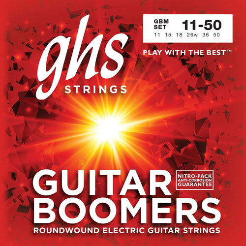 GHS 11-50 GBM Boomers Roundwound Medium - Žice za električnu gitaru