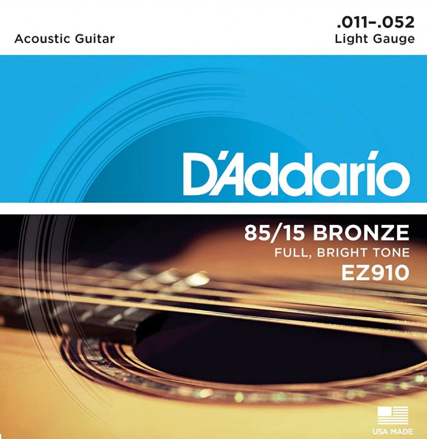 D'Addario  EZ910 Bronze 11-52 - Žice za akustičnu gitaru