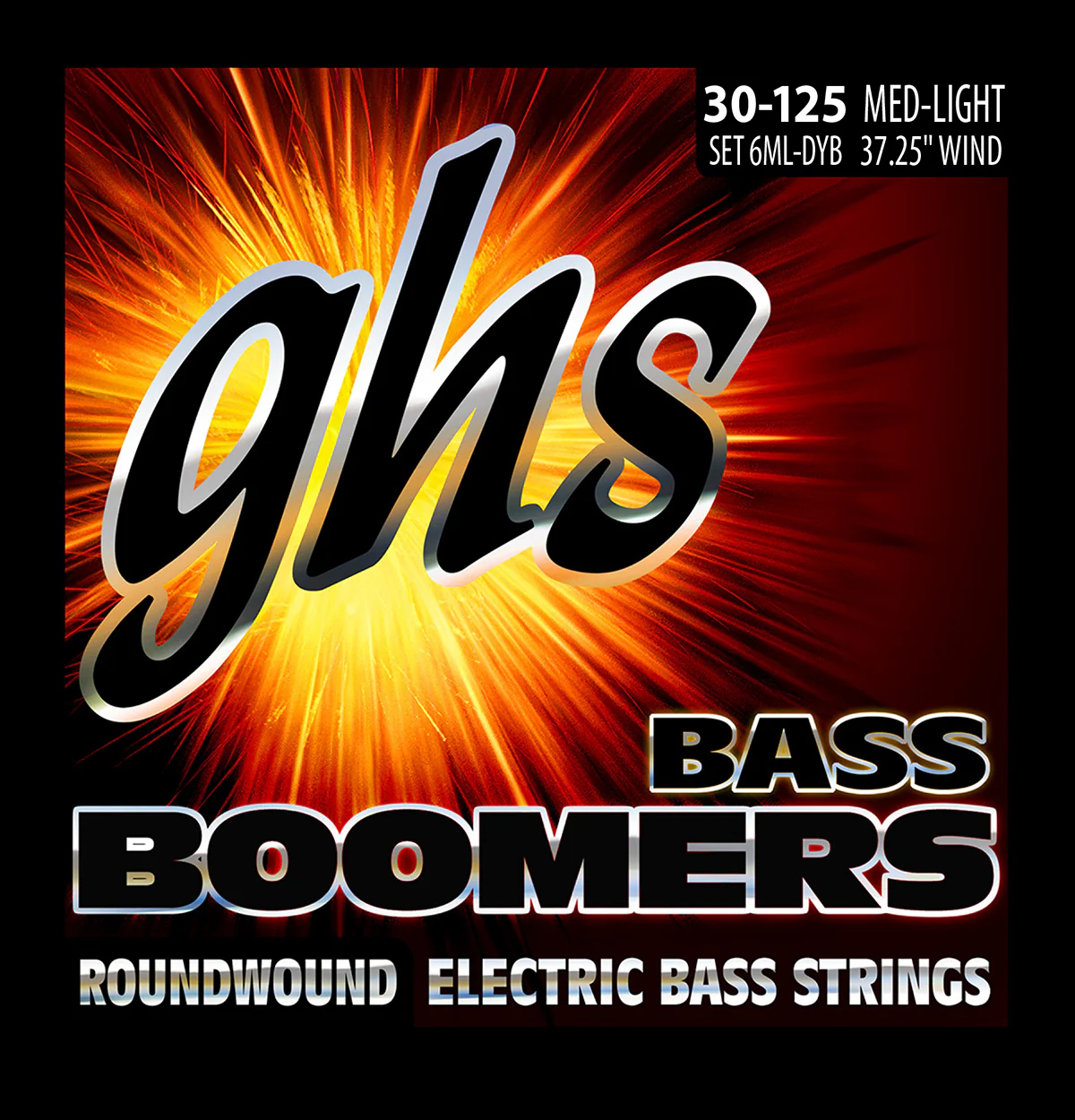 GHS 30-125 6ML-DYB Boomers Roundwound 6 String Long Scale - Žice za bas gitaru