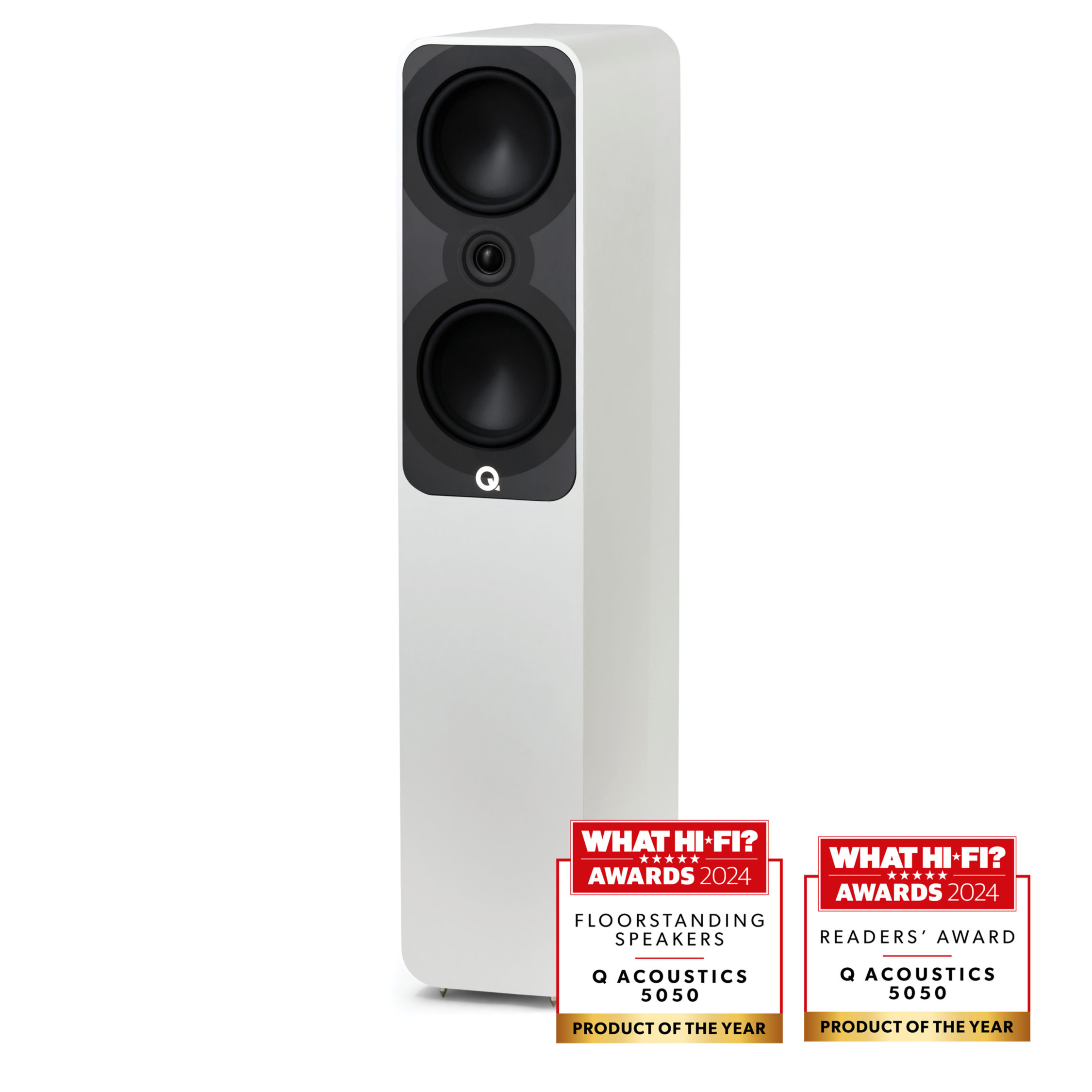 Q Acoustics 5050 Satin White - Podnostojeći Zvučnik