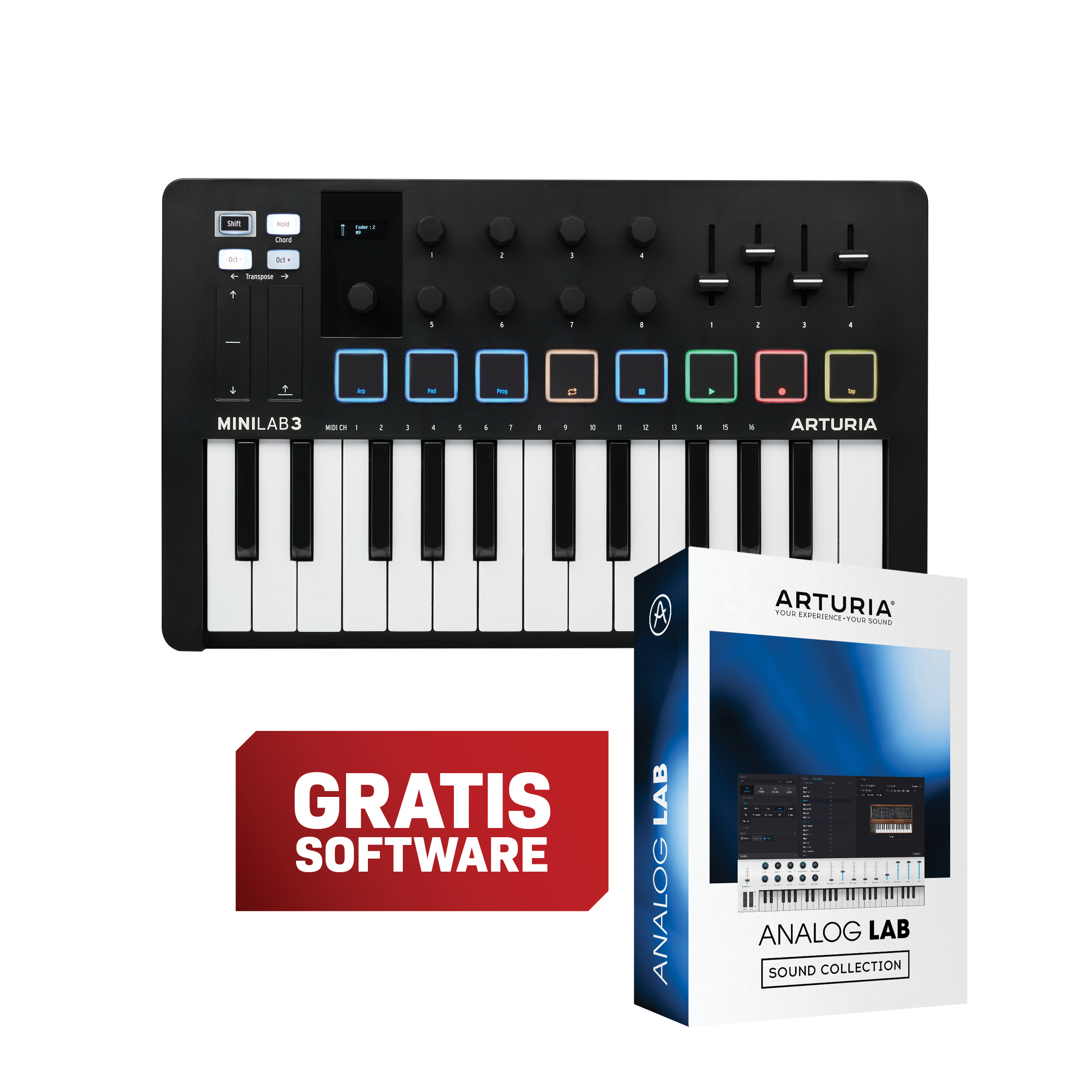 Arturia MiniLAB 3 Black Edition