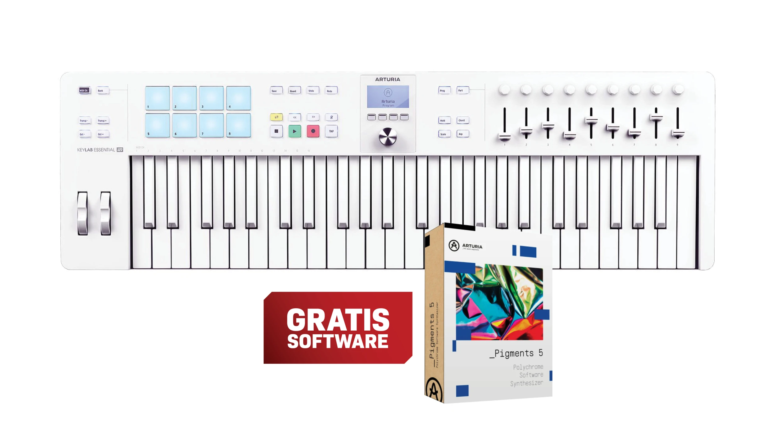 Arturia KeyLAB Essential 61 Mk3 Alpine White